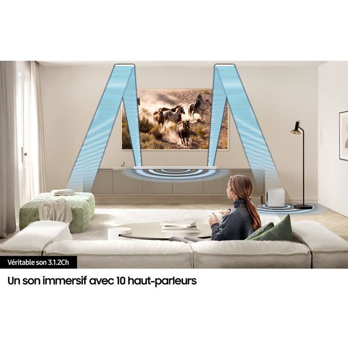 SAMSUNG Soundbar - HW-S811D/XE - 3.1.2ch - Wireless Atmos - Ultra-thin - Wi-Fi - Bluetooth - Voice Control - Q-Symphony 3.0