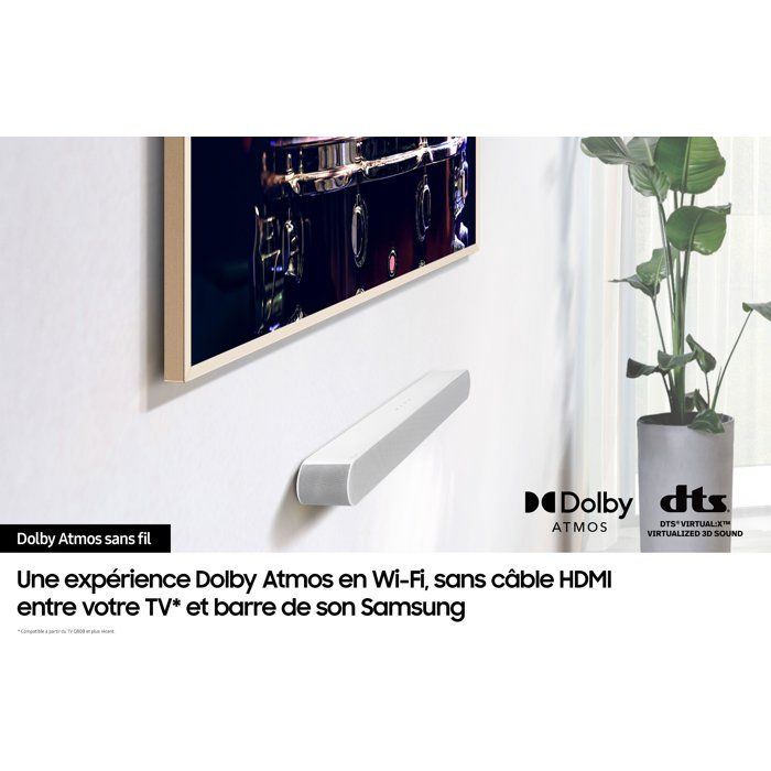 Barre de son - SAMSUNG - HW S67D/XE - S Series - 5.0Ch - Bluetooth - Dolby Digital Plus - Blanc