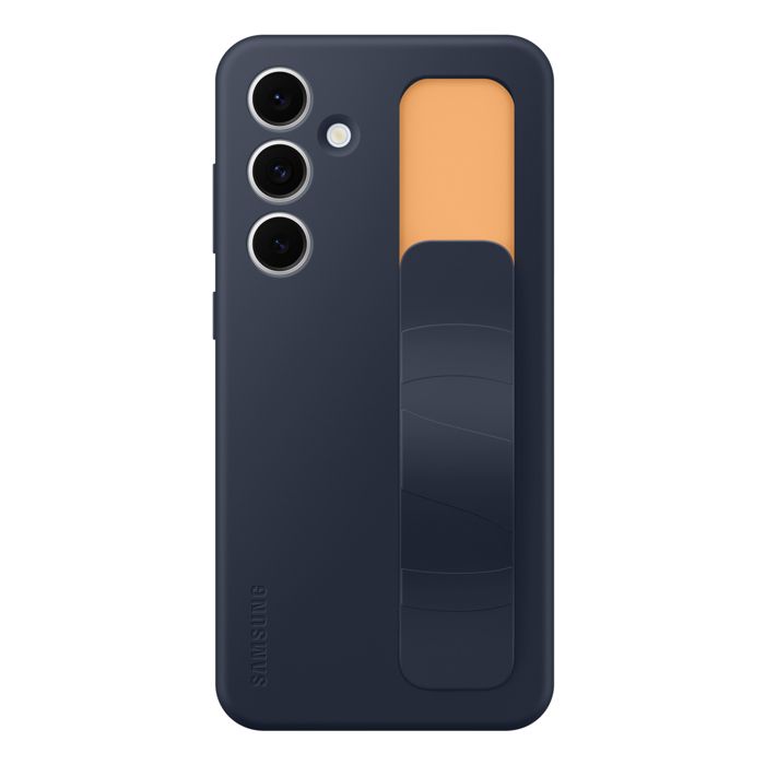 Samsung Silicone Case with Strap for Galaxy S24 FE - Dark Blue