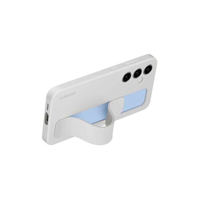 Samsung Galaxy S24 FE Silicone Case with Strap - Gray