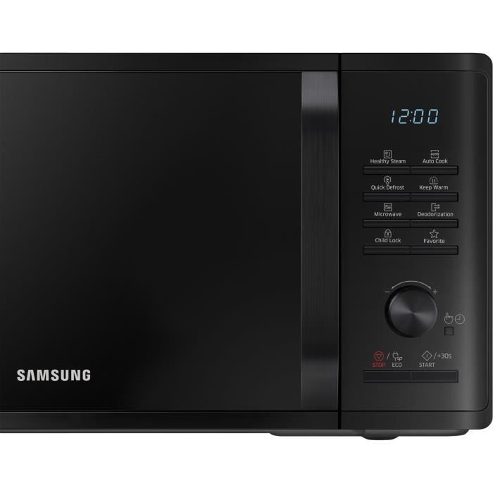 SAMSUNG Solo Microwave MS23K3555E - 23 L - Black - Electronic Control + Keep Warm Function
