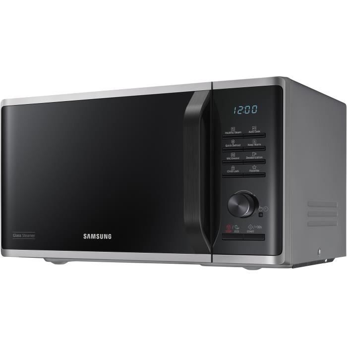 SAMSUNG Solo Microwave MS23K3555ES - 23 L - Stainless Steel - Electronic Control + Knob