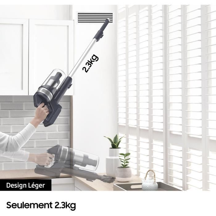 SAMSUNG Cordless Stick Vacuum Cleaner - 150 AW - Multi-cyclonic Suction - HEPA Filtration - 40 min Runtime - VS15A6031R4