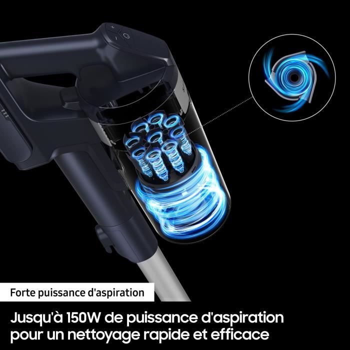 SAMSUNG Cordless Stick Vacuum Cleaner - 150 AW - Multi-cyclonic Suction - HEPA Filtration - 40 min Runtime - VS15A6031R4