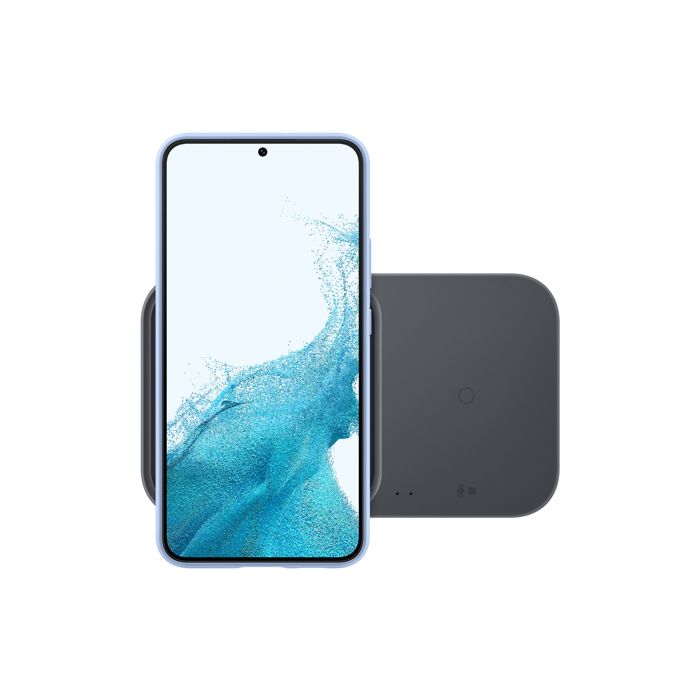 Chargeur duo sans fil rapide 15W SAMSUNG - Pad Induction - Sans adaptateur secteur - Noir