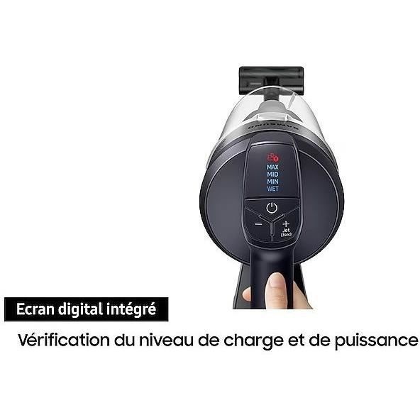 SAMSUNG Jet 75E Turbo VS20B75B1R4 Cordless Stick Vacuum Cleaner - 200 AW Suction Power - 60 Min