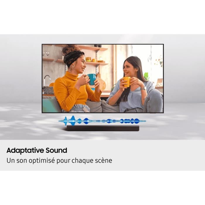 SAMSUNG Soundbar - HW-B460F - 2.1ch - 300W - 6.5" Wireless Subwoofer - Adaptive Sound Lite