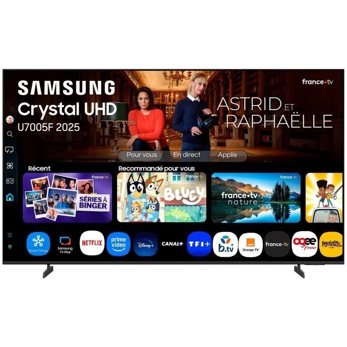 Samsung 43U7005F - LED TV 43 inch (109 cm) - 4K UHD 3840x2160 - HDR10 - Smart TV - Gaming Hub - 3x HDMI