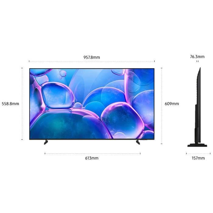 Samsung 43U7005F - LED TV 43 inch (109 cm) - 4K UHD 3840x2160 - HDR10 - Smart TV - Gaming Hub - 3x HDMI