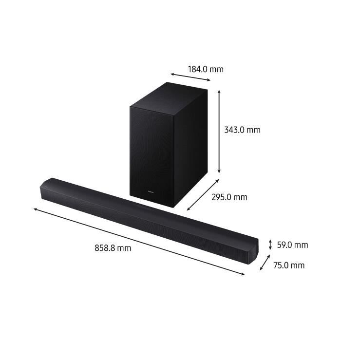 SAMSUNG HW-B66CF - 3.1ch Series Sound Bar - Wireless Box 6.5'' - Adaptive Sound Lite