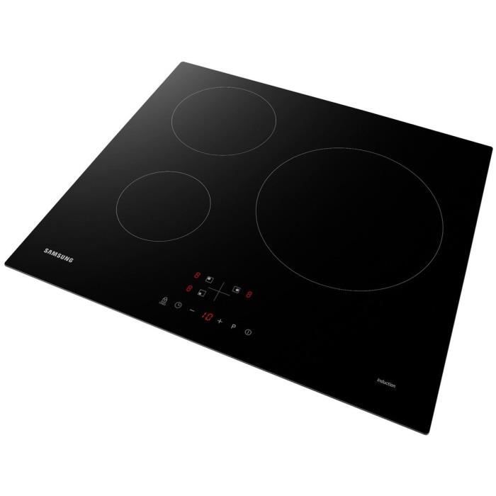 SAMSUNG Induction Hob - 3 Zones - 59 x 57 cm - 7200 W - NZ63M3NM1BB/UR - Black W59 D57