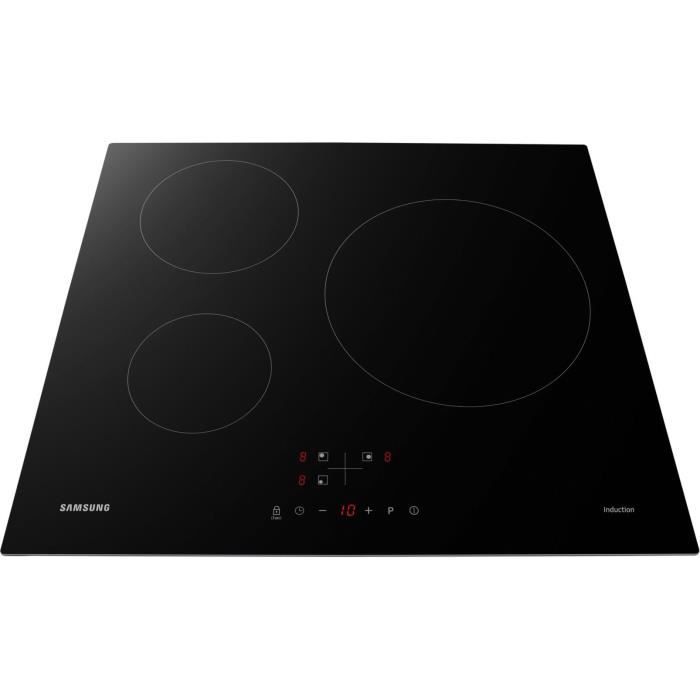 SAMSUNG Induction Hob - 3 Zones - 59 x 57 cm - 7200 W - NZ63M3NM1BB/UR - Black W59 D57