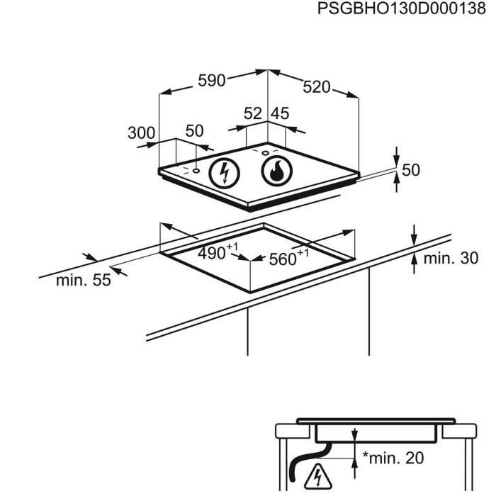 SAMSUNG Induction Hob - 4 Zones - 59 x 57 cm - NZ64M3NM1BB/UR W59 D57