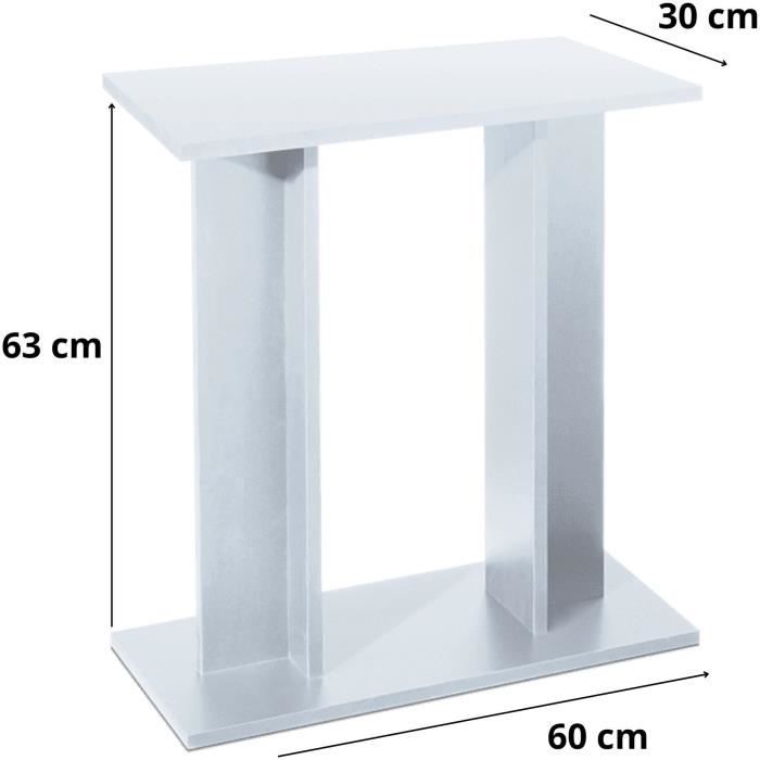 60 cm Aquarium Cabinet - White - Easy Assembly