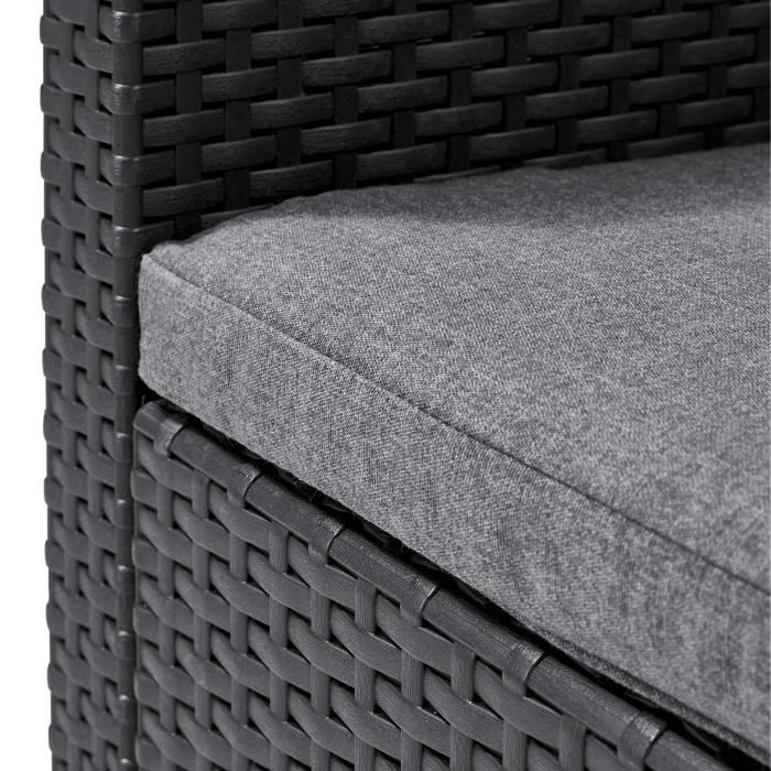 Allibert by KETER Garden Armchair with Cushion SanRemo Graphite Grey
