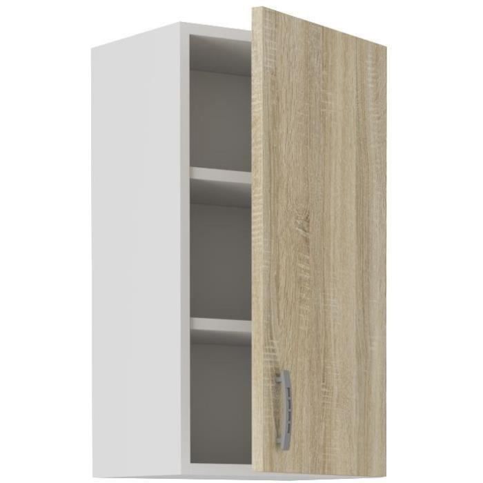 SARA High Cabinet - 1 Door - Sonoma Oak Decor - L40xD31xH71.5 cm