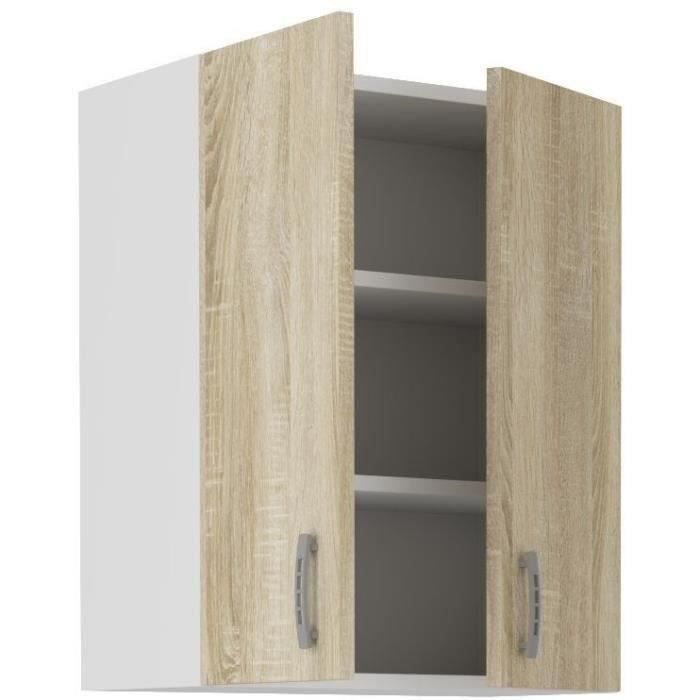 SARA High Cabinet - 2 Doors - Sonoma Oak Decor - L60xD31xH71.5 cm