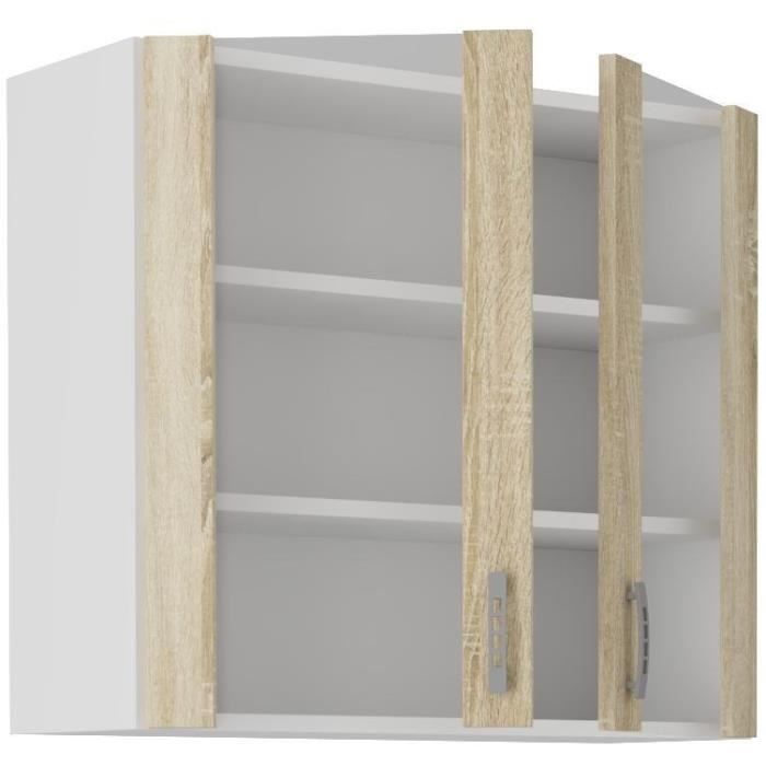 SARA High Cabinet - 2 Doors - Sonoma Oak Decor - L80xD31xH71.5 cm