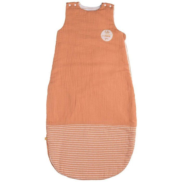 SAUTHON Warm Sleeping Bag, SUNLIGHT, 6-24 Months, 100% Cotton, Terra Cotta
