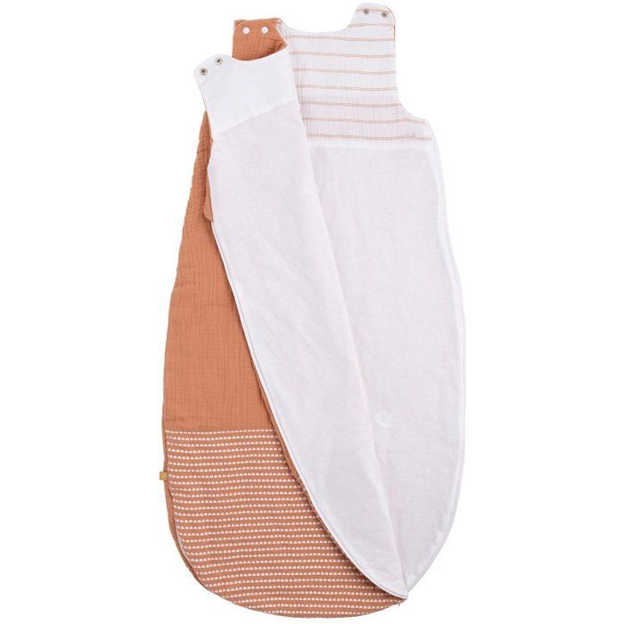 SAUTHON Warm Sleeping Bag, SUNLIGHT, 6-24 Months, 100% Cotton, Terra Cotta