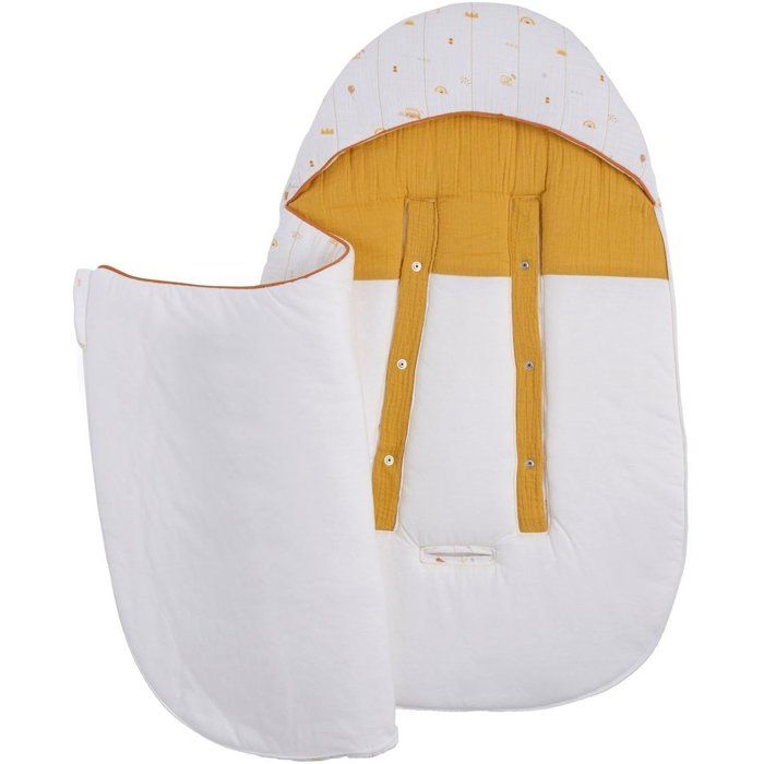 SAUTHON Baby Nest - SUNLIGHT - 0-4 Months - Cotton Muslin - Printed Pattern