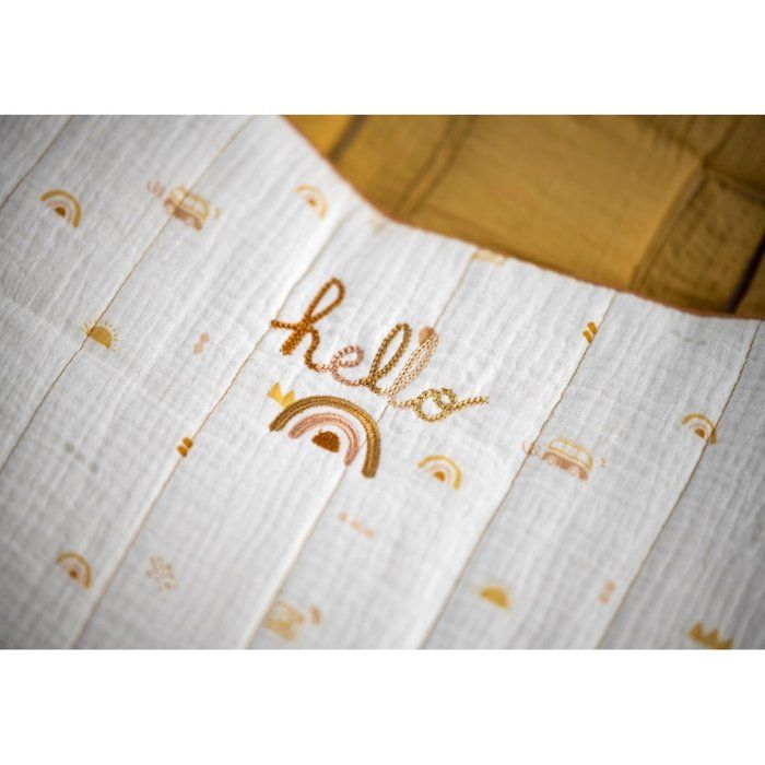 SAUTHON Baby Nest - SUNLIGHT - 0-4 Months - Cotton Muslin - Printed Pattern