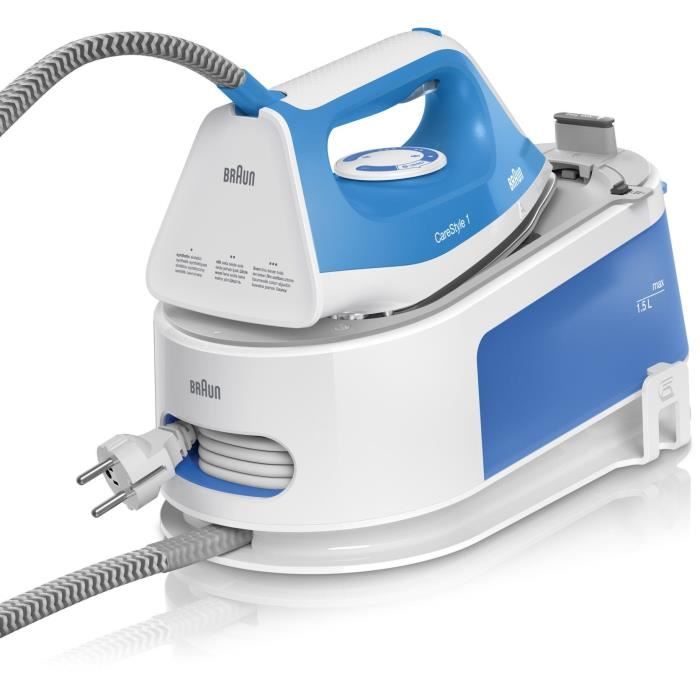BRAUN IS1012BL Carestyle 1 Steam Generator - 5.5 Bar, 340 g/min Output, 1.5 L Tank