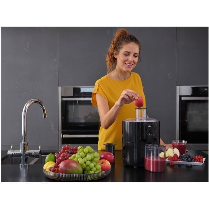 BRAUN SI3100BK Juicer - FastXtract Technology - ColdXtract Technology - Black