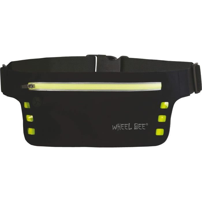 SCHILDKRÖT Running Belt - Wheel Bee Waistbag with LED Light - Fits Phones up to 5.5 inches
