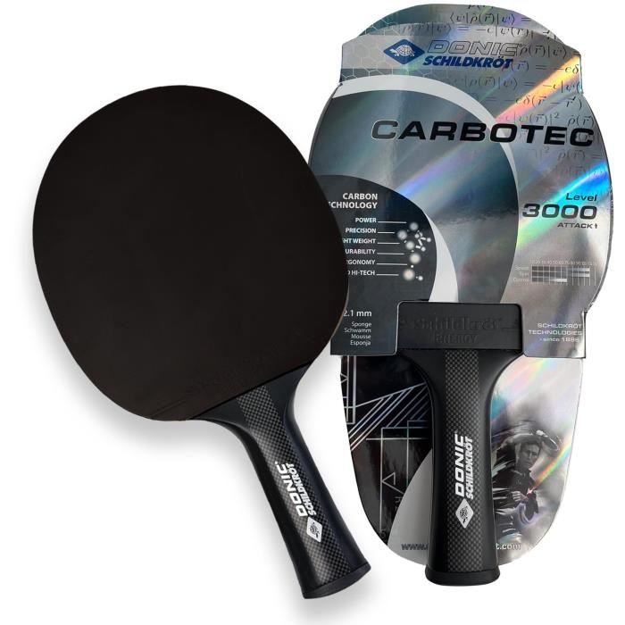 SCHILDKRÖT Table Tennis Racket - CARBOTEC 3000 - 50% Carbon - Energy Rubber