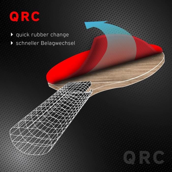 SCHILDKRÖT Table Tennis Racket - CARBOTEC 3000 - 50% Carbon - Energy Rubber
