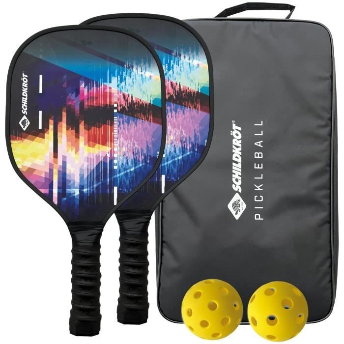 SCHILDKRÖT Pickleball Set - 2 Rackets + 2 Balls