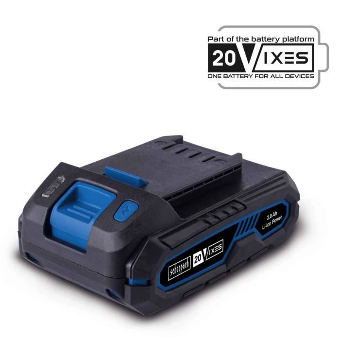 SCHEPPACH 20V Universal Battery 2.0Ah - Compatible with IXES Range