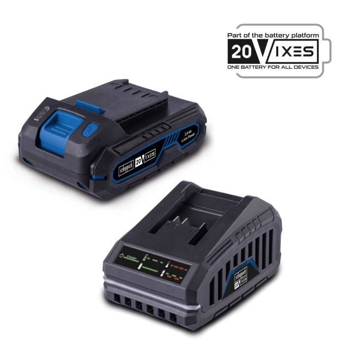SCHEPPACH - 20V 2.0Ah Battery and Charger for IXES Range - SBSK2.0
