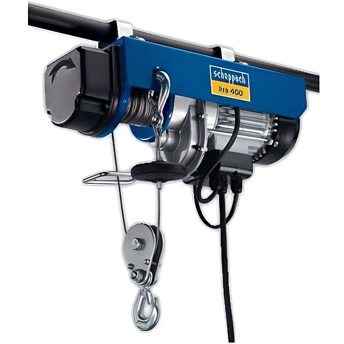 SCHEPPACH Electric Hoist - HRS400 - 400 kg - 780 W - Automatic Brake