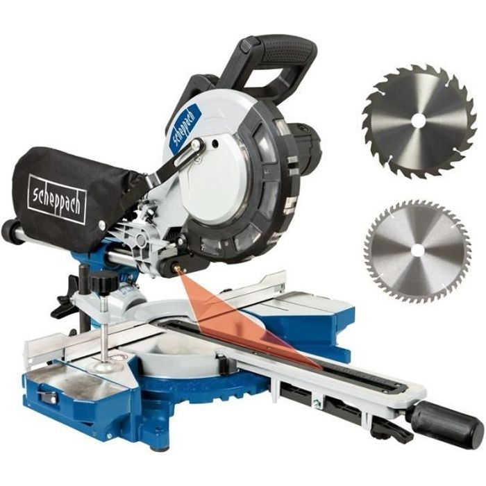 SCHEPPACH 216 mm Radial Table Saw with 2 Extra Blades - HM216 2nd