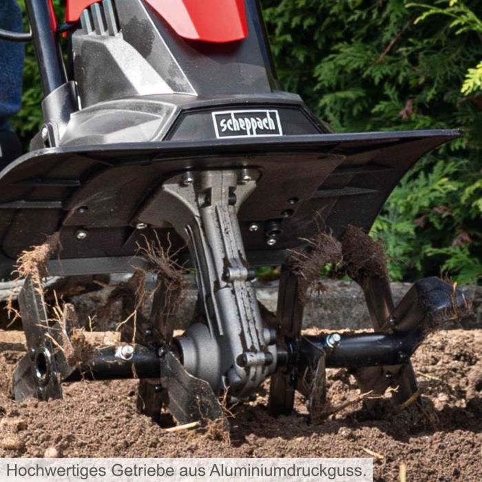 Scheppach MTE380 Electric Tiller 1050W 36 cm Width 20 cm Depth