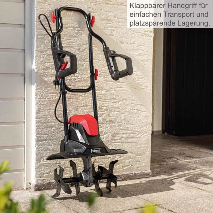 Scheppach MTE380 Electric Tiller 1050W 36 cm Width 20 cm Depth