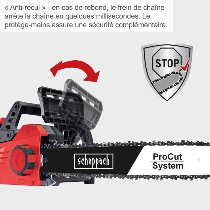 SCHEPPACH CSE2600 Electric Chainsaw - 2400W - 45.5 cm Cutting Length