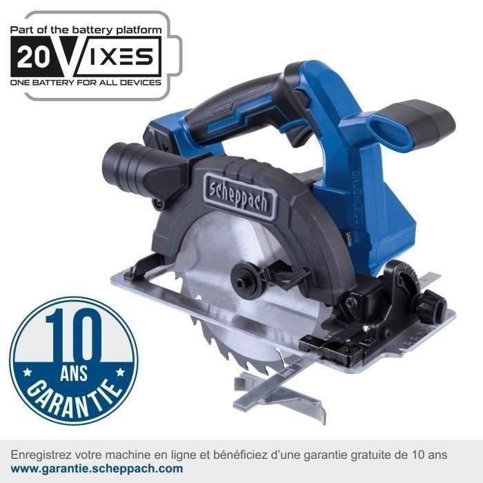 SCHEPPACH Circular Saw IXES 20V - Blade Diameter 165 mm - BC-CS165-X