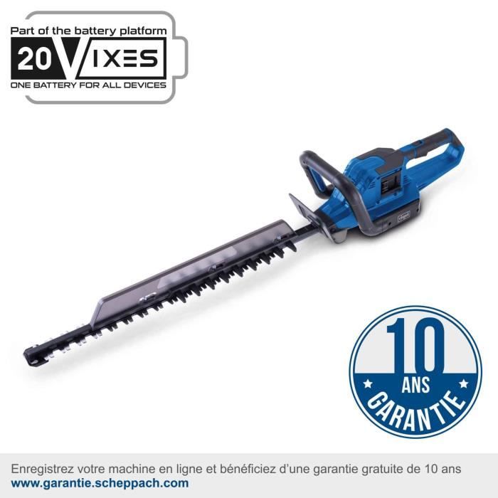 SCHEPPACH BC-HT720-X Cordless Hedge Trimmer - 65 cm Cutting Length - 20V IXES - Without Battery or Charger