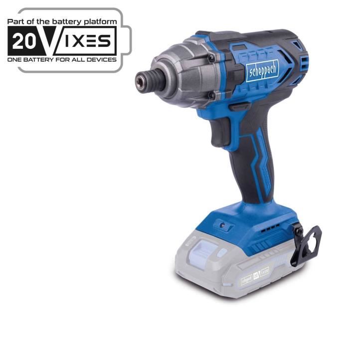 SCHEPPACH Cordless Impact Wrench 1/4 - 20V IXES - Torque 180 Nm - Without Battery or Charger - C-ID180-X