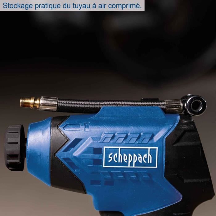 SCHEPPACH C-AC20-X Cordless Compressor - Max Pressure 7 Bar - 6 Accessories Included