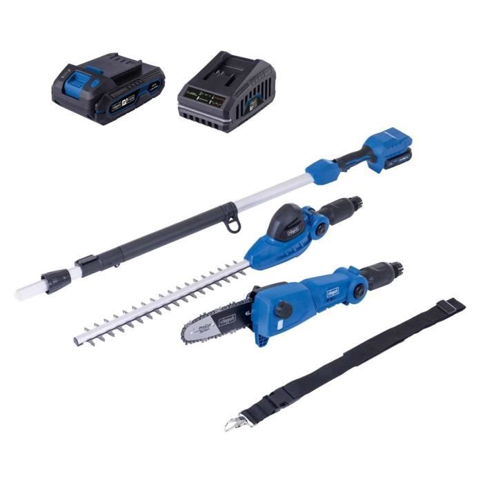 Scheppach C-PHTS410-X 2-in-1 Cordless Multi-Tool - Set S - 20V 2.0Ah IXES Battery + Charger