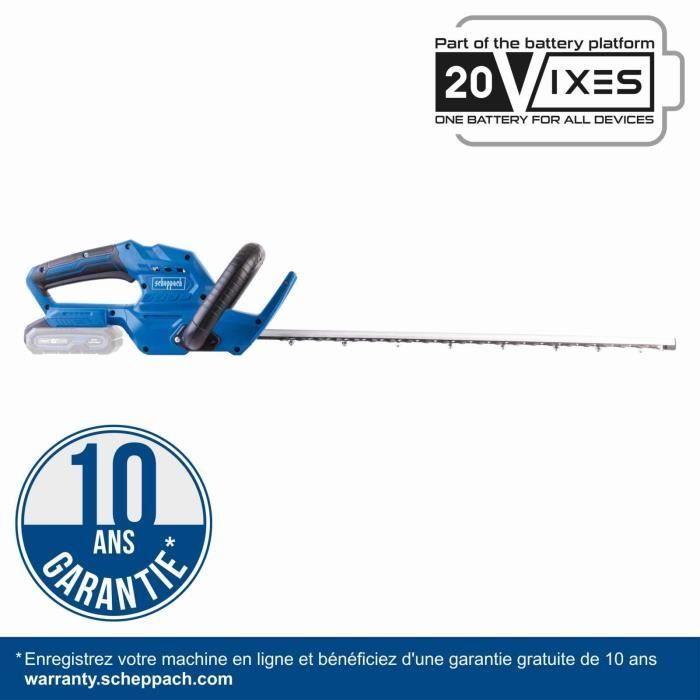 SCHEPPACH C-HT570-X Hedge Trimmer Set - 51 cm - IXES 20V 2.0Ah Battery + Charger