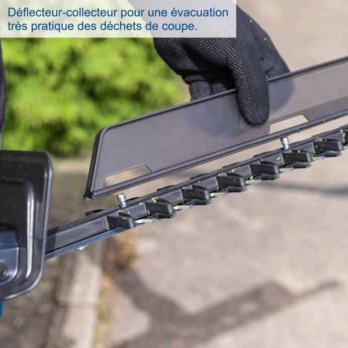 SCHEPPACH BC-HT720-X Cordless Hedge Trimmer Kit - 65 cm Cutting Length - 20V IXES + 2 x 4Ah Batteries + Dual Charger
