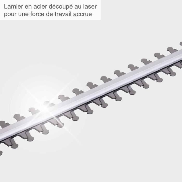 Scheppach Telescopic Electric Hedge Trimmer ETHT500 - 500W - 55 cm Blade Length
