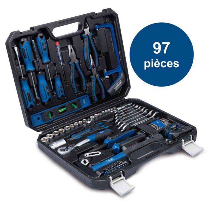 Scheppach - 97-Piece Complete Tool Case WZK120 - Chrome Vanadium