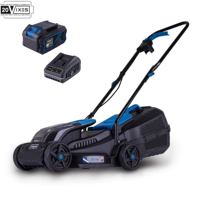 SCHEPPACH Cordless Lawn Mower BC-MP320-X + Battery Set 1x4Ah 1x2.4Ah