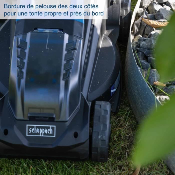 SCHEPPACH Cordless Lawn Mower BC-MP320-X + Battery Set 1x4Ah 1x2.4Ah